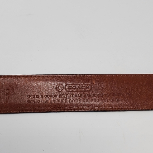 COACH BLACK LEATHER BELT GOLD BUCKLE MEN SIZE 40 CLASSIC PROFESSIONAL BUSINESS - Picture 7 of 14